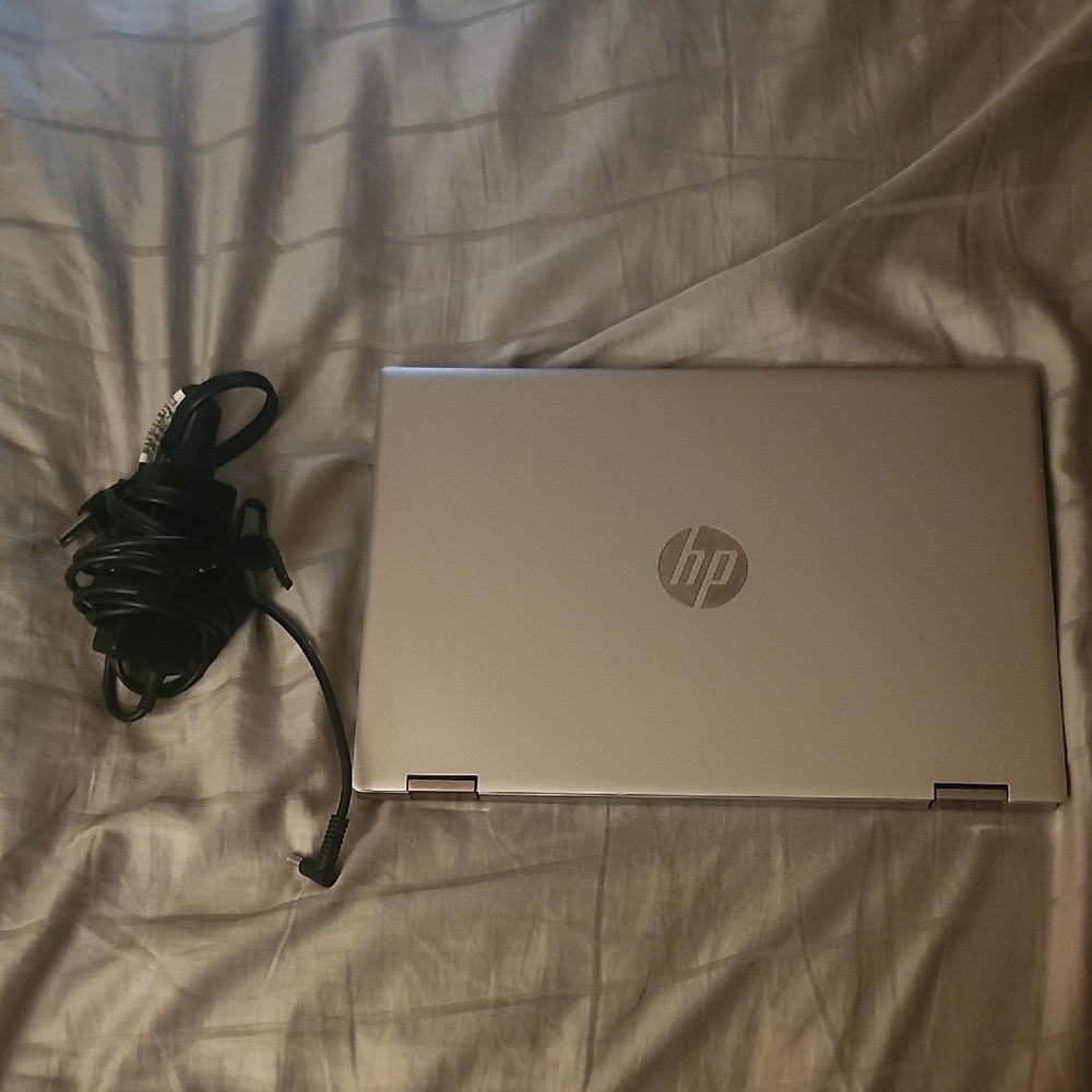 HP Gray Laptop with Charger